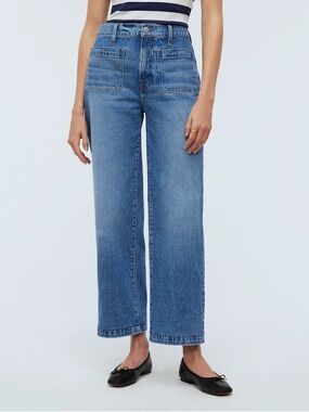 Madewell The Emmett Wide-Leg Full Length Jean: Patch Pocket Edition Size 31 EUC